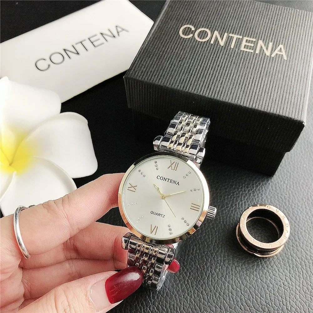 

New Diamond Roman numeral alloy watch ladies watch