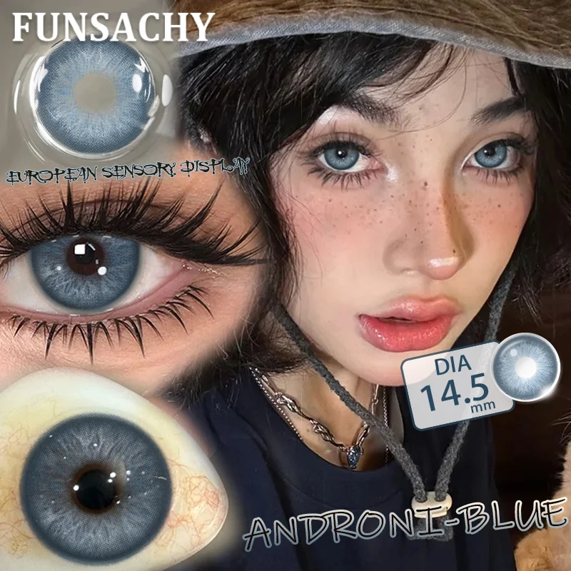 Enhance Your Look: Yearly Green & Brown Cosmetic Contact Lenses for Beauty Transformation