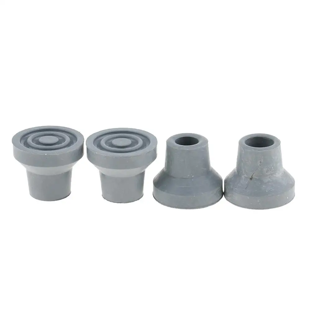 4 Pieces 13mm Rubber Anti-Slid Canes Replacement Tips for Crutches walking cane,underarm crutches,crutch accessory kit