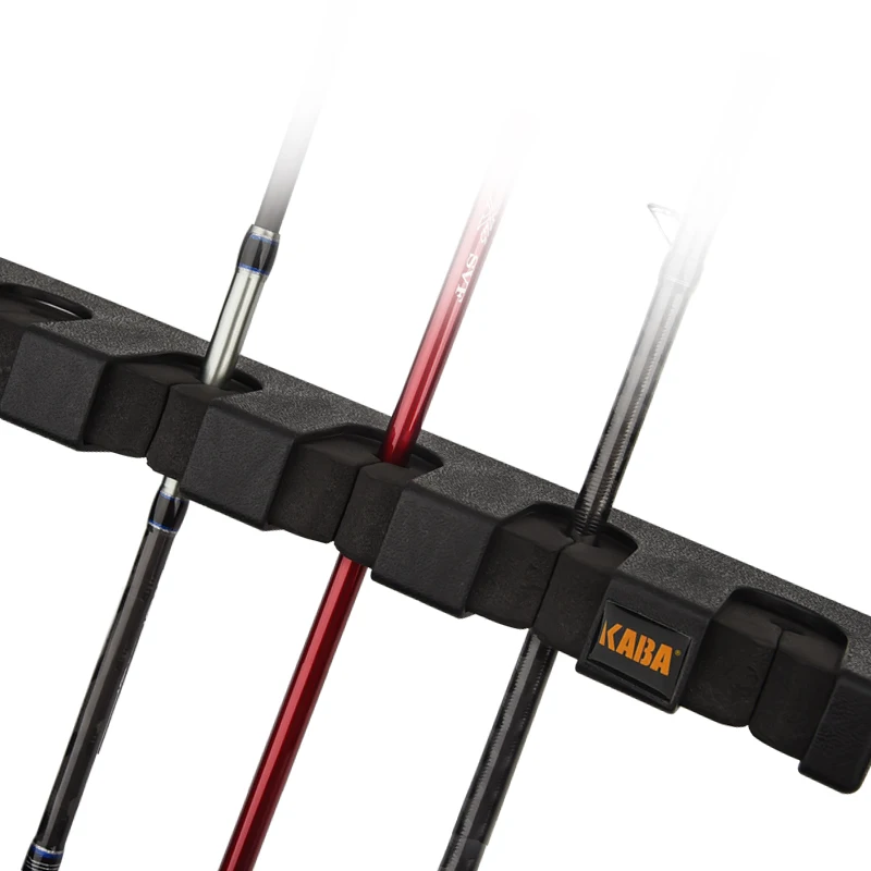 KABA Fishing Rod Rack Pole Holders Wall-mounted High-strength ABS For Garage Fishing Pole Display Stand Fixed Frame