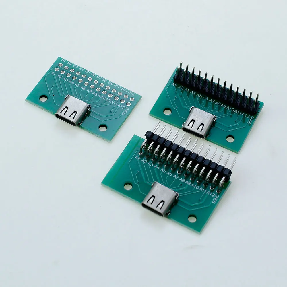 

with PCB board 24P base Type-C Female Head Test Board USB 3.1 Connector adapter board