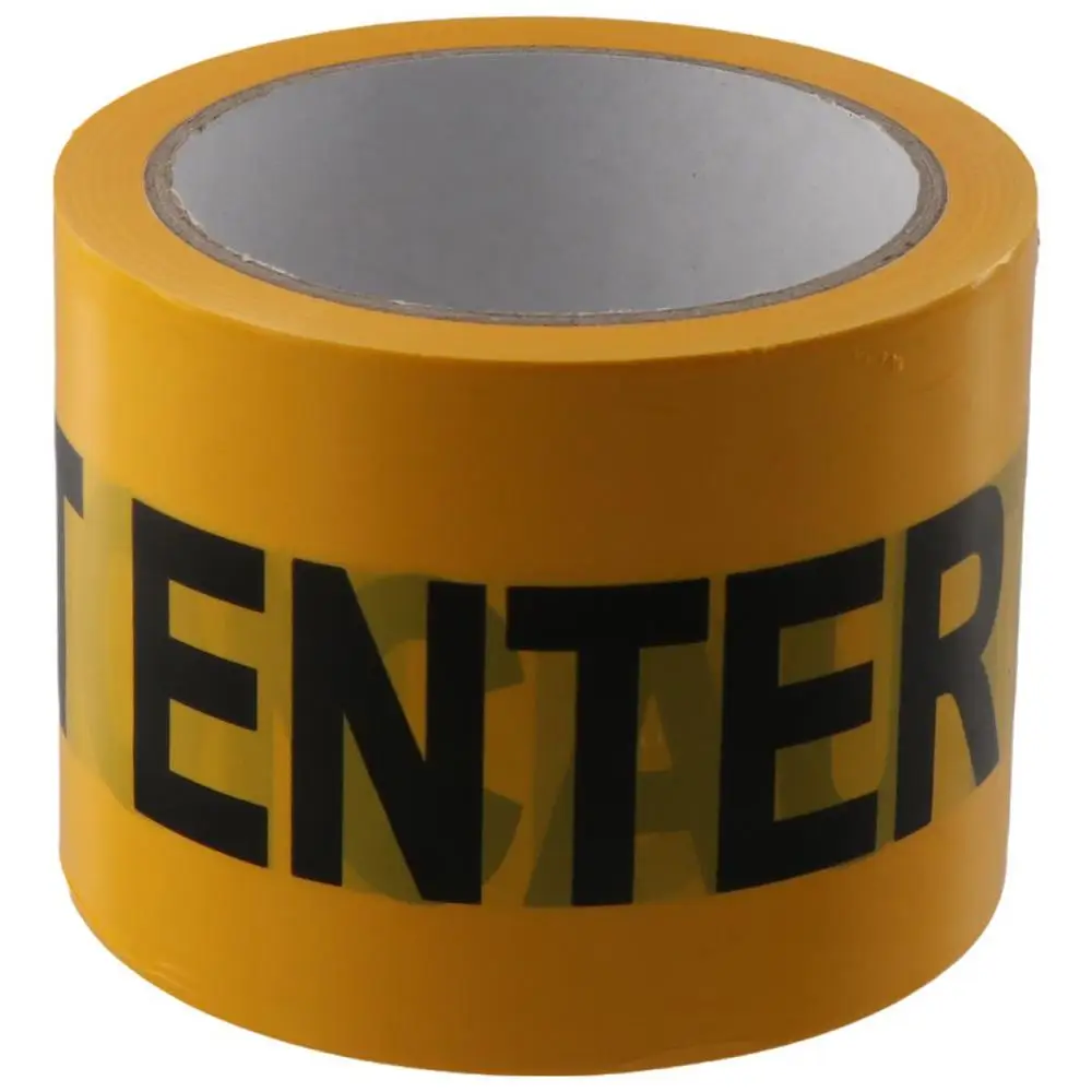 Yellow Caution Tape Roll Do Not Enter, Halloween Caution Tape Safety Barrier Hazard Warning Barricade Tape for Danger/Hazardous