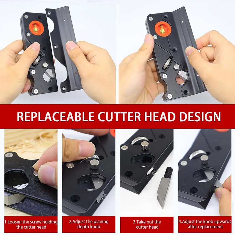 Woodworking Hand Tools Wood Trimming Tool Chamfer Plane Backer Woodworking Hand Planer for Quick Edge Planing Radian Corner Plane Trimming Carpenter Hand DIY
