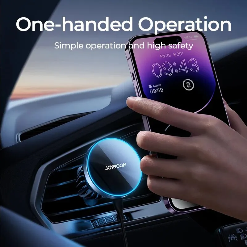 Joyroom Magnetic Car Phone Mount Wireless Fast Car Charger for thumbnail 5