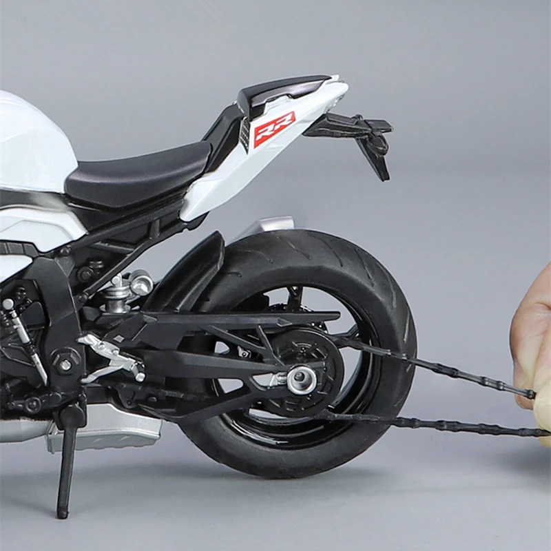 1:12 2023 S1000RR M Version Racing Motorcycle Model Diecast Alloy Metal Cross-country Motorcycle Model Sound Light Kids Toy Gift 6