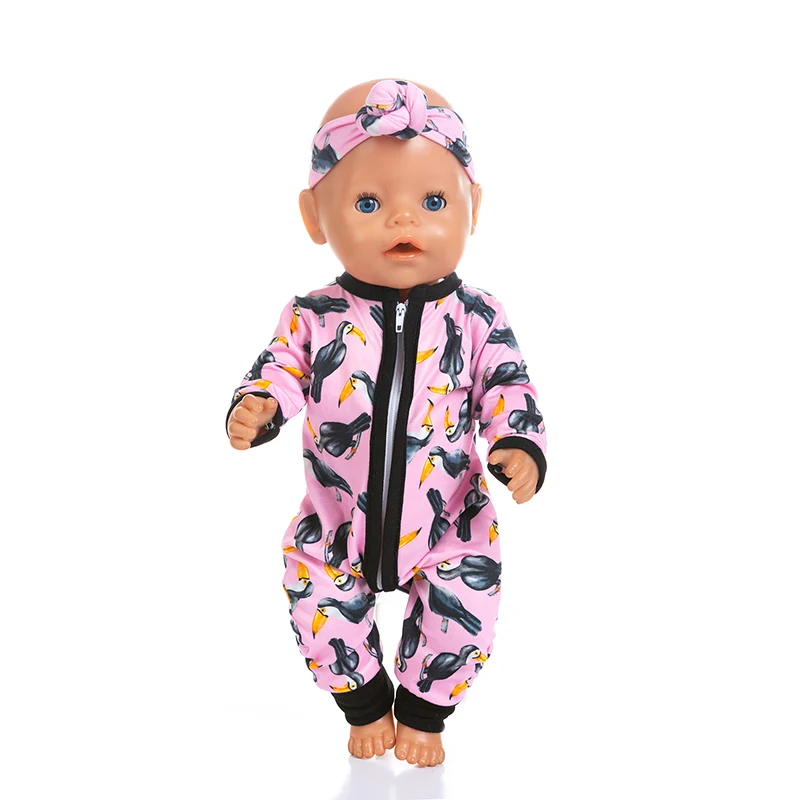Pajamas Fit For 17Inches Baby Doll 43cm Born Babies Doll Clothes barbie doll clothes doll clothes