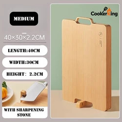 Versatile Bamboo Cutting Board with Built - In Sharpening Stone (Medium - 40cm)