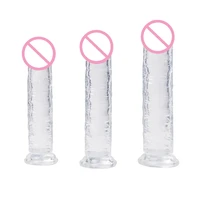 Transparenter eierloser gefälschter Penis, weich, realistisch, gefälschter Schwanz, Penis-Sauger, Buttplug, Sexspielzeug, Vagina, Analsex-Spielzeug, Masturbationsdildo 5