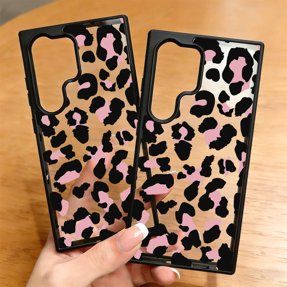 Leopard Print Matte Hard Shockproof Phone Case