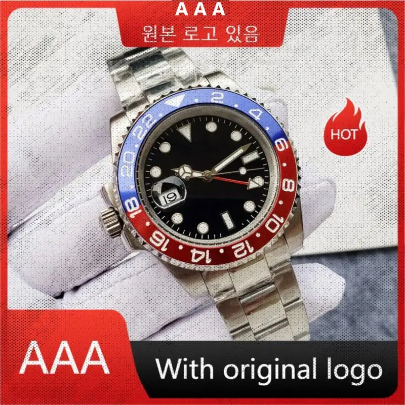 

Men's Watch 904l Stainless Steel Automatic Mechanical Ceramic Watch Ring watch 40mm-RLX