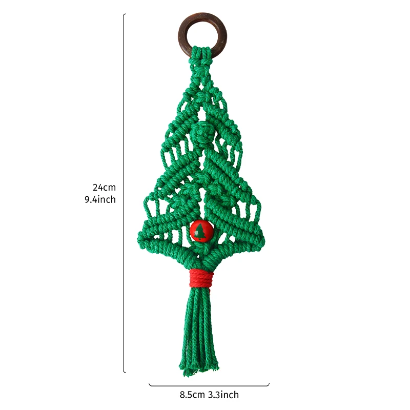 1PC, Christmas Decorations Christmas braided beaded decorative craft, christmas-themed party decoration