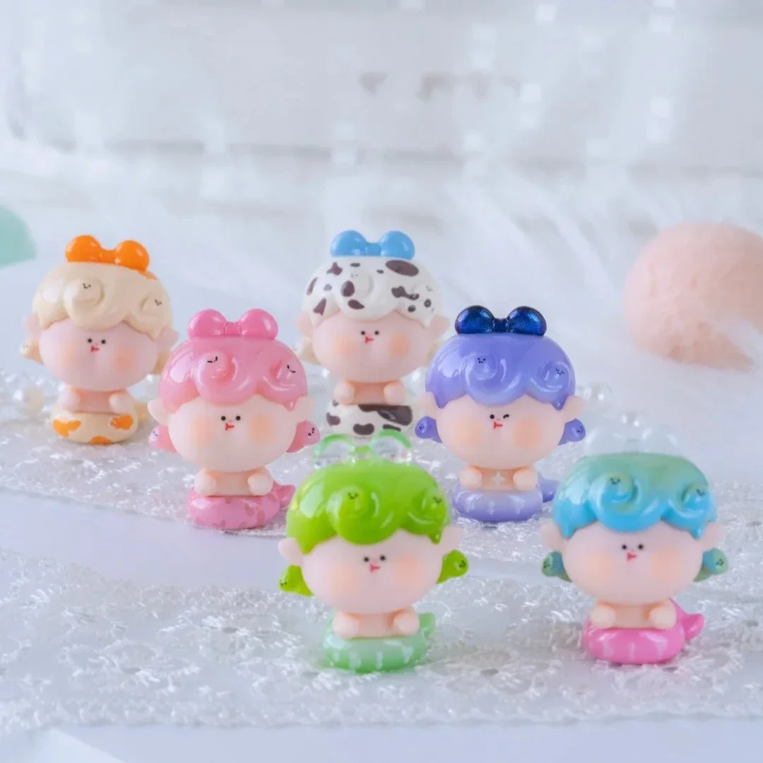 AMLLS 작은 뱀 시리즈 블라인드 박스 미니 귀여운 입상 카와이 콩 Collectible Model 인형 장난감 추측 가방 데스크탑 장식 선물