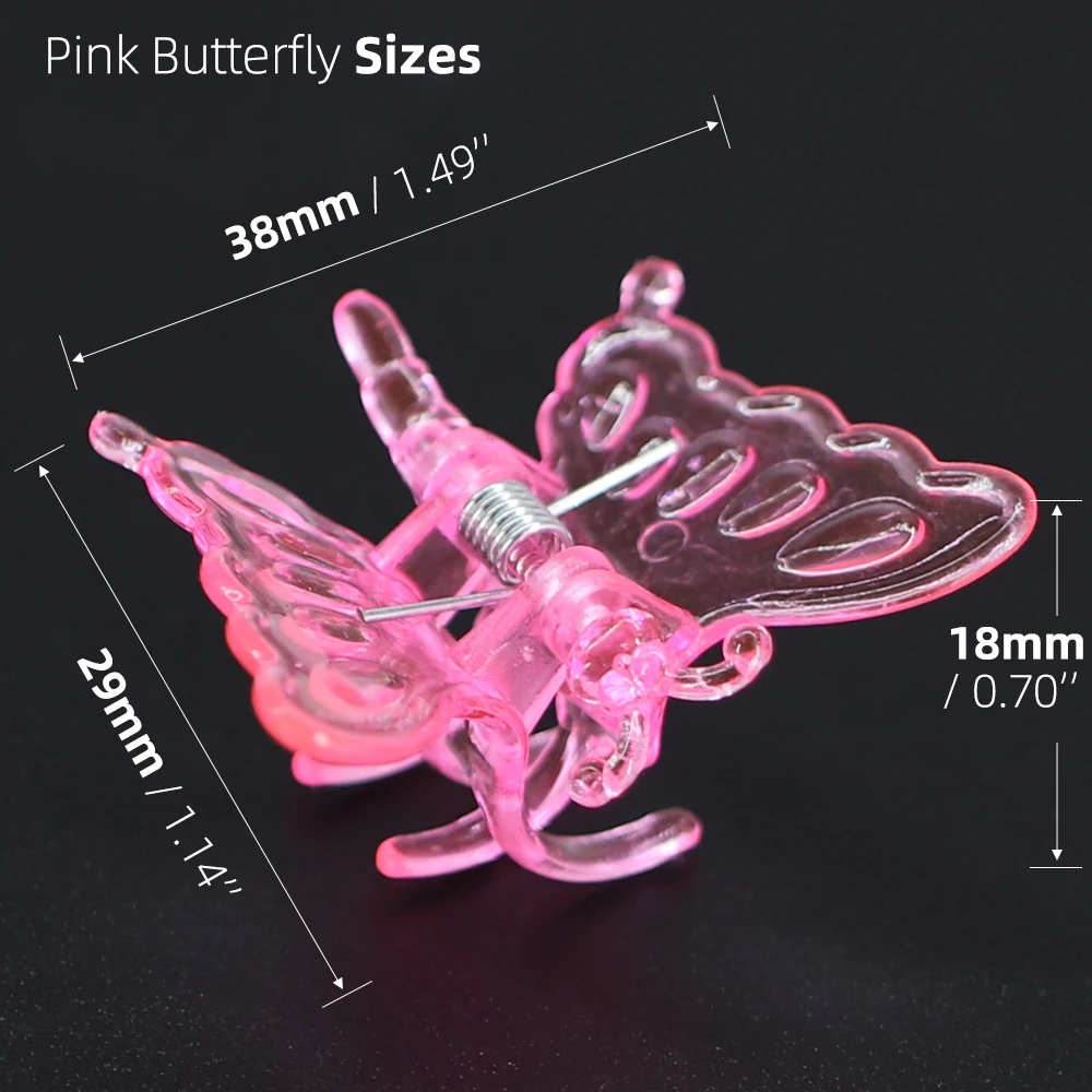18-48PCS Mixed Orchid Clips Reusable Plastic Garden Plant Dragonfly Butterfly Clamps for Support Flower Vine Ornamental Clips plastic plant clips plant clips plastic plant supports