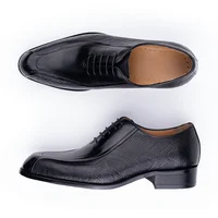 Deluxe Men's Leather Shoes Formal Dress Shoes Wedding Party  Oxford Handmade Comfortable Lace Up Genuine Leather Men's Shoe 2