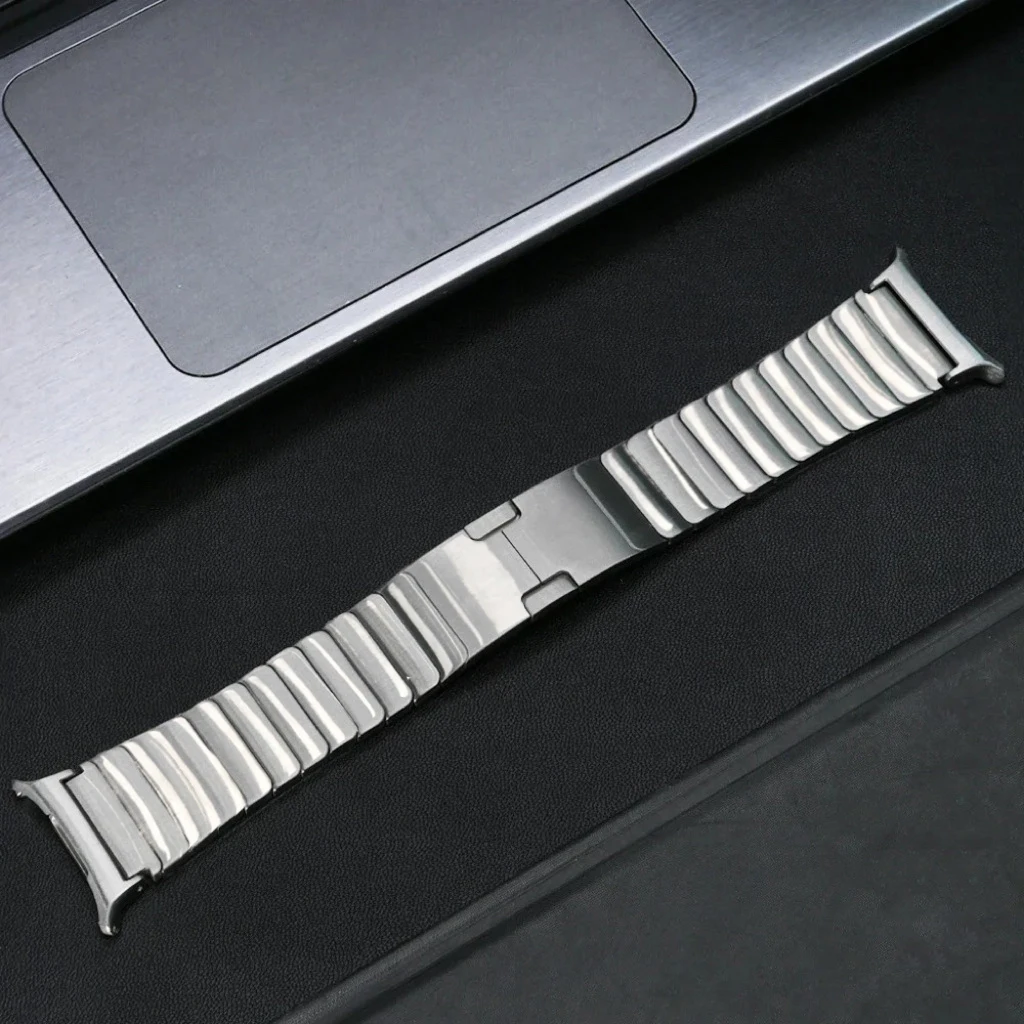 Sleek Stainless Steel Metal Quick Fit Strap - Premium No Gap Wristband Bracelet