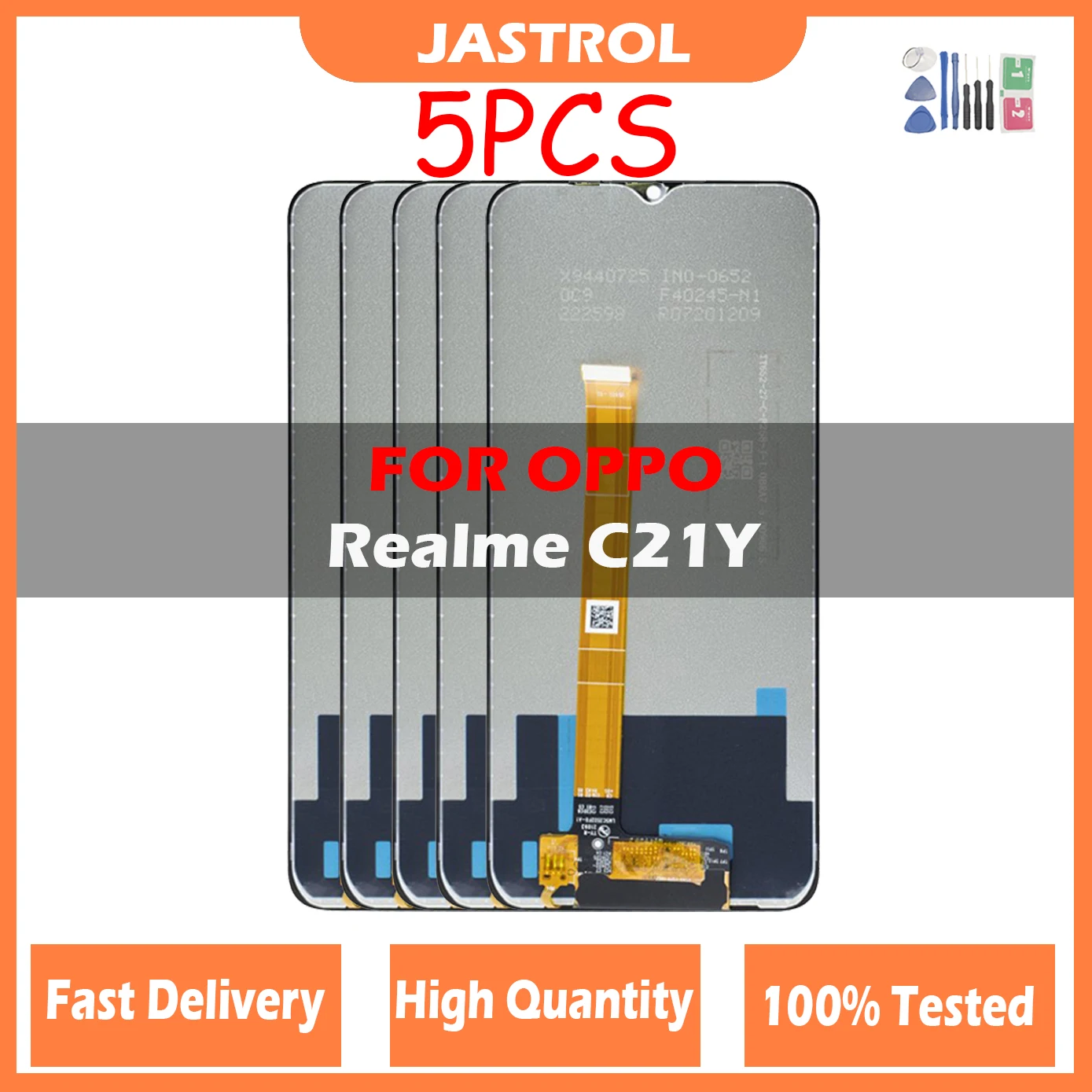 

5PCS Original LCD For Oppo Realme C21Y RMX3261 RMX3263 LCD Display Touch Screen with Frame For Oppo Realme-C21Y LCD Replacement