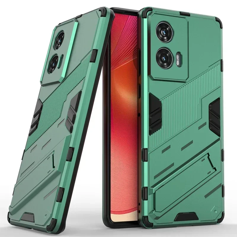 Heavy Duty Armor Phone Case with Kickstand - Shockproof Hard PC Back Cover