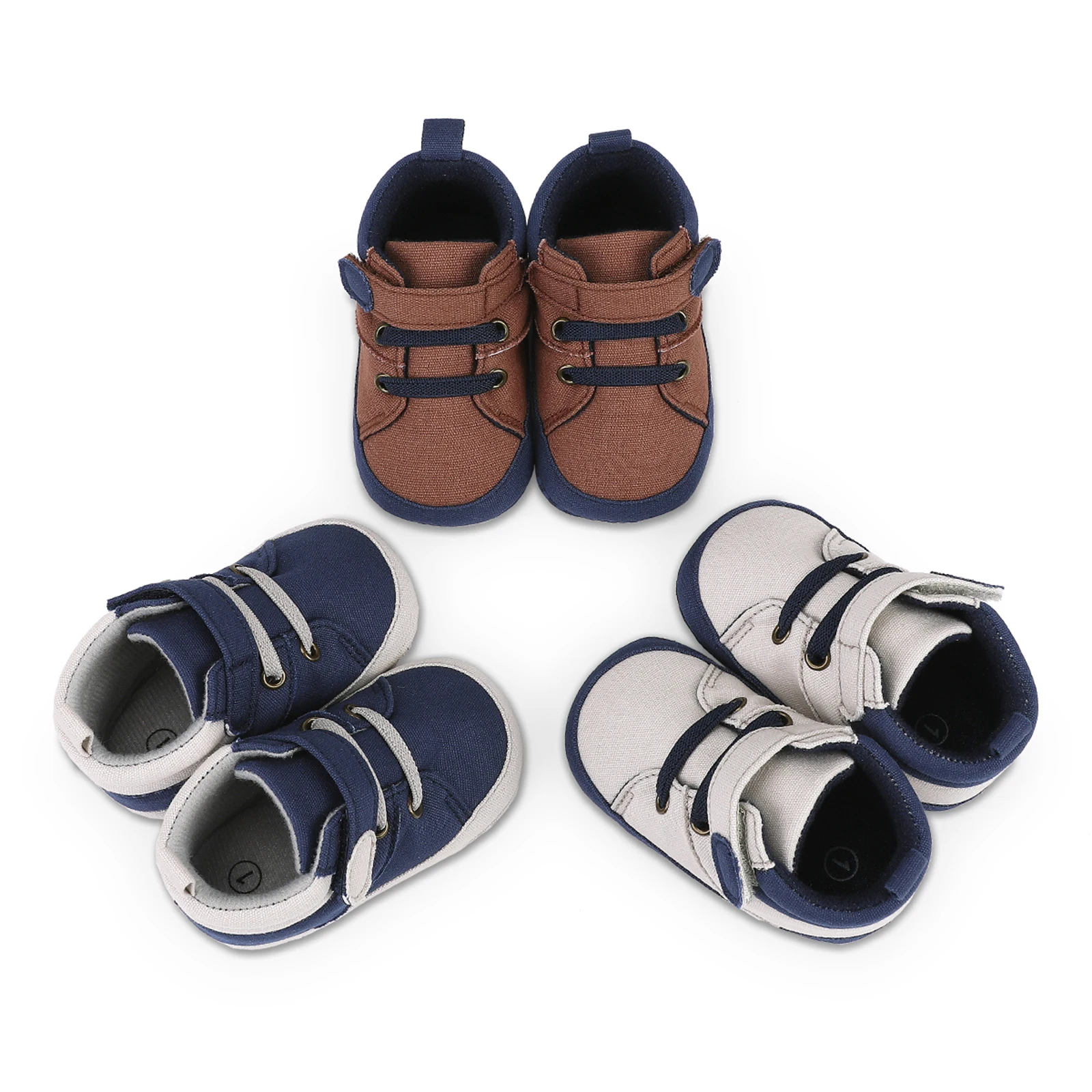 

BeQeuewll Baby Shoes Boy Newborn Infant Toddler Casual Comfor Cotton Sole Anti-slip First Walkers Crawl Crib Moccasins Shoes