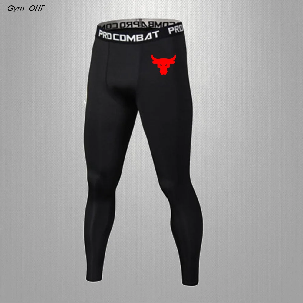 Men Gym Compression Pants Quick Dry Running Tights