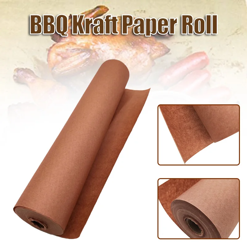 Barbecue And Barbecue Kraft Paper Roll Food Grade Packaging Paper Wrapping Roast Meat Wrapping Brown Kraft