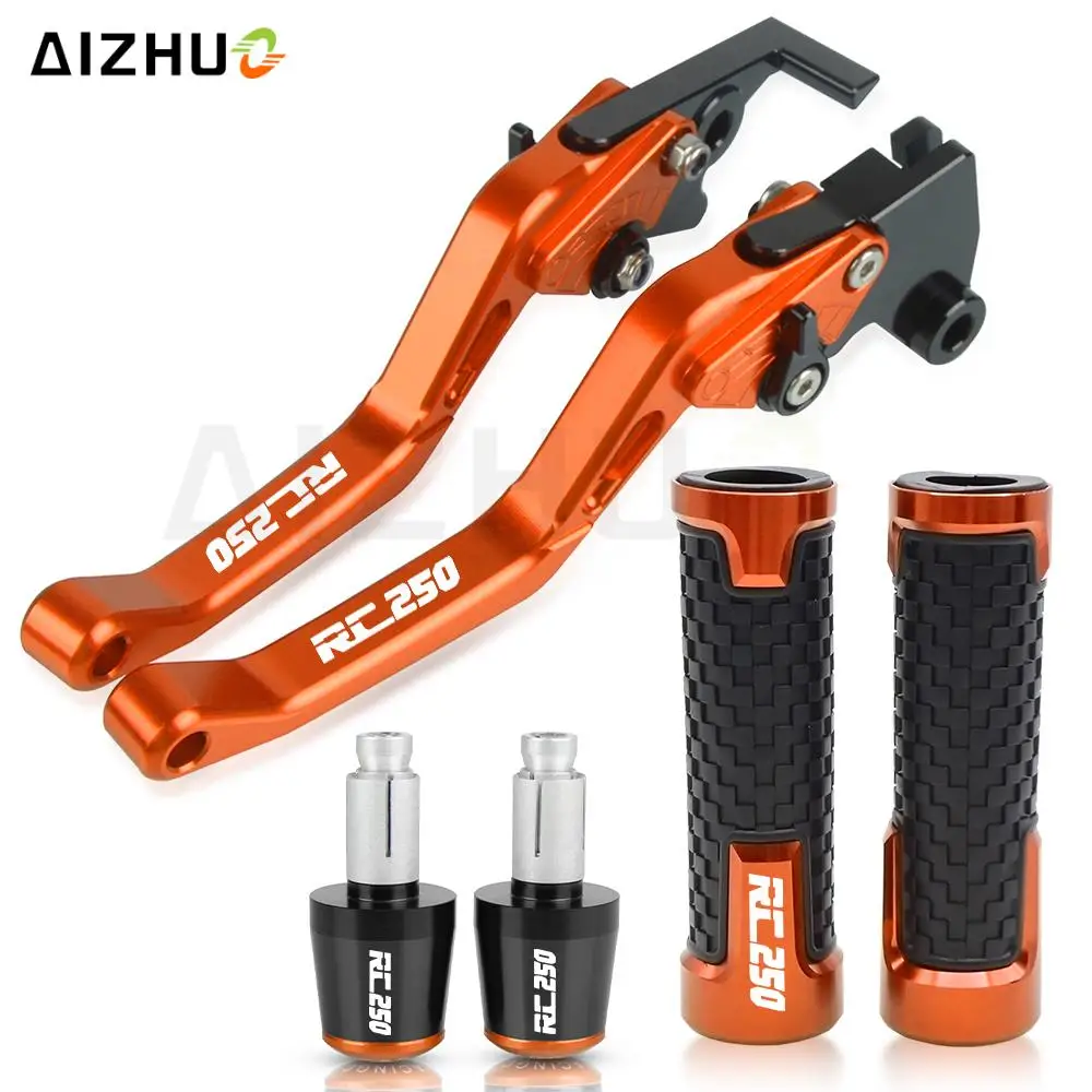 

Motorcycle Adjustable Handlebar Grips Guard Brake Clutch Levers Guard Protect For 250 390 RC250 RC200 2014 2015 2016 2017-2018