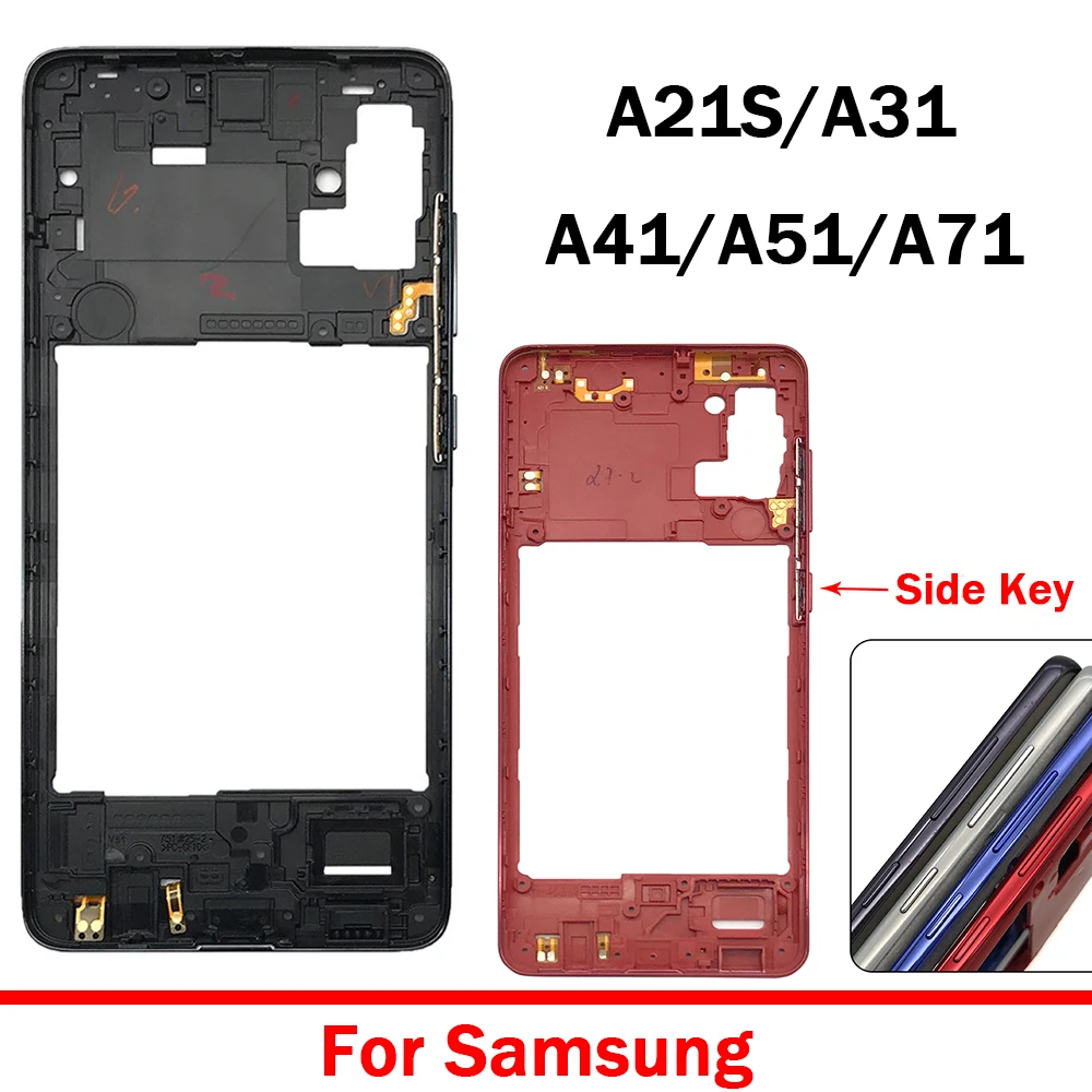 

10 шт./партия, сменные боковые кнопки для Samsung Galaxy A21S A31 A41 A51 A71