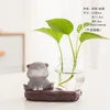 Creative Hydroponic Plant Vase Glass Transparent Container Dish Water Planting Flower Pot Living Room Decoration Decoration 2