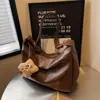 Trendy Slouchy Shoulder Bag for Women PU Leather Large Capacity Underarm Bag Retro Ladies Hobo Tote Bag 3