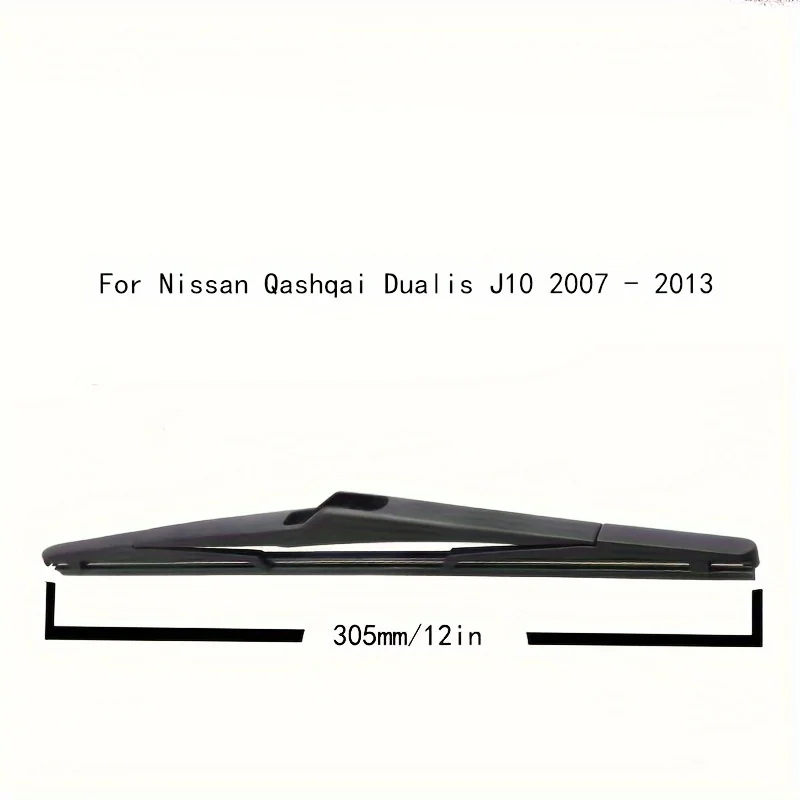 12" Rear Wiper Blade  Windshield Windscreen Clean Tailgate Window Brush For Nissan Qashqai Dualis J10 2007 - 2013 2