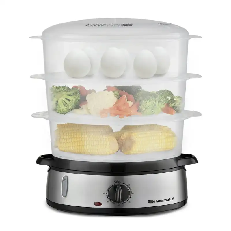 

Stainless Steel 3-Tier Food Steamer