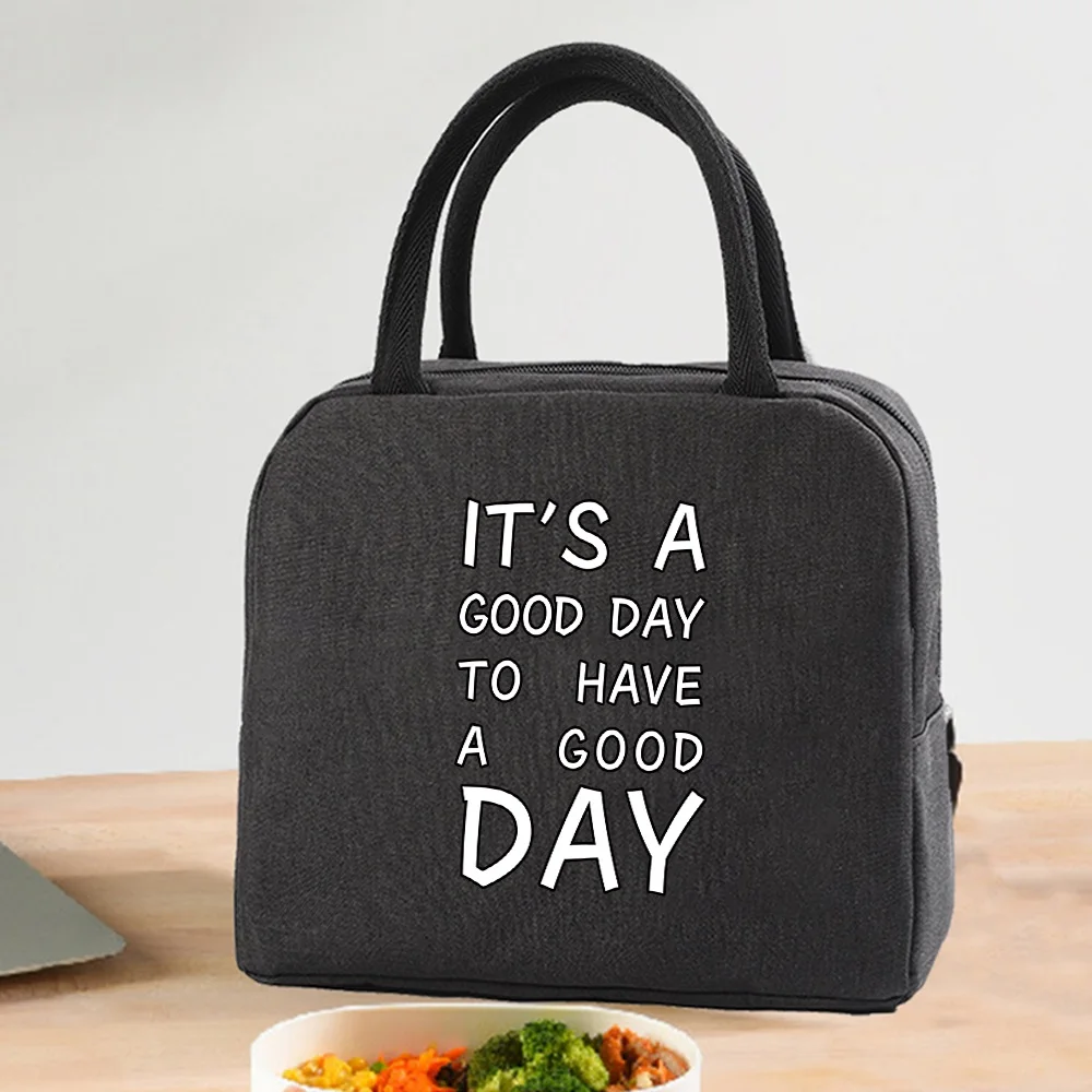 Insulated Lunch Bag Zipper Cooler Tote Thermal Bag Lunch Box Canvas Food Picnic Lunch Bags for Work Handbag Food Pattern Insulated Lunch Bag Zipper Cooler Tote Thermal Bag Lunch Box Canvas Food Picnic Lunch Bags for Work Handbag Food Pattern
