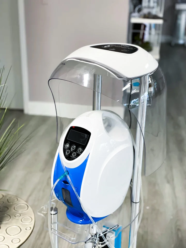 Newest O2toDerm Pure Oxygen O2toderm Oxygen Facial Mask Dome Therapy Infusion Facial Machine With O2toderm Dome