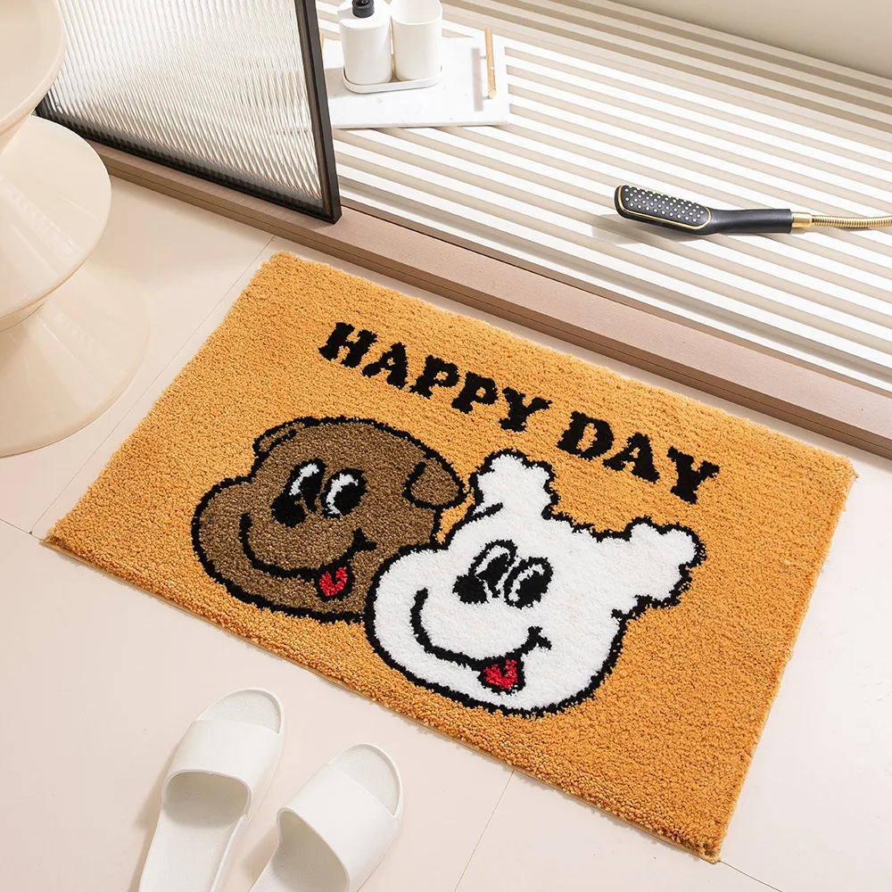 Creative Cartoon Bathroom Non-slip Floor Mats Entrance Door Floor Mats Stain-resistant Kitchen Bathroom Water Absorption