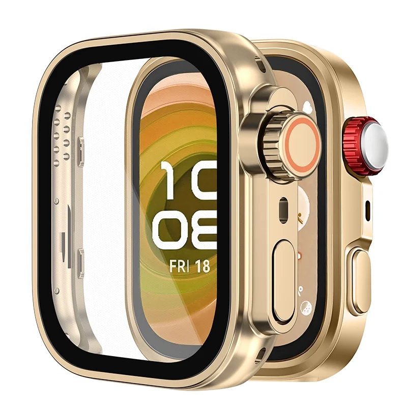 Ultra Protective Case with Tempered Glass Screen for Huawei Watch Fit Series