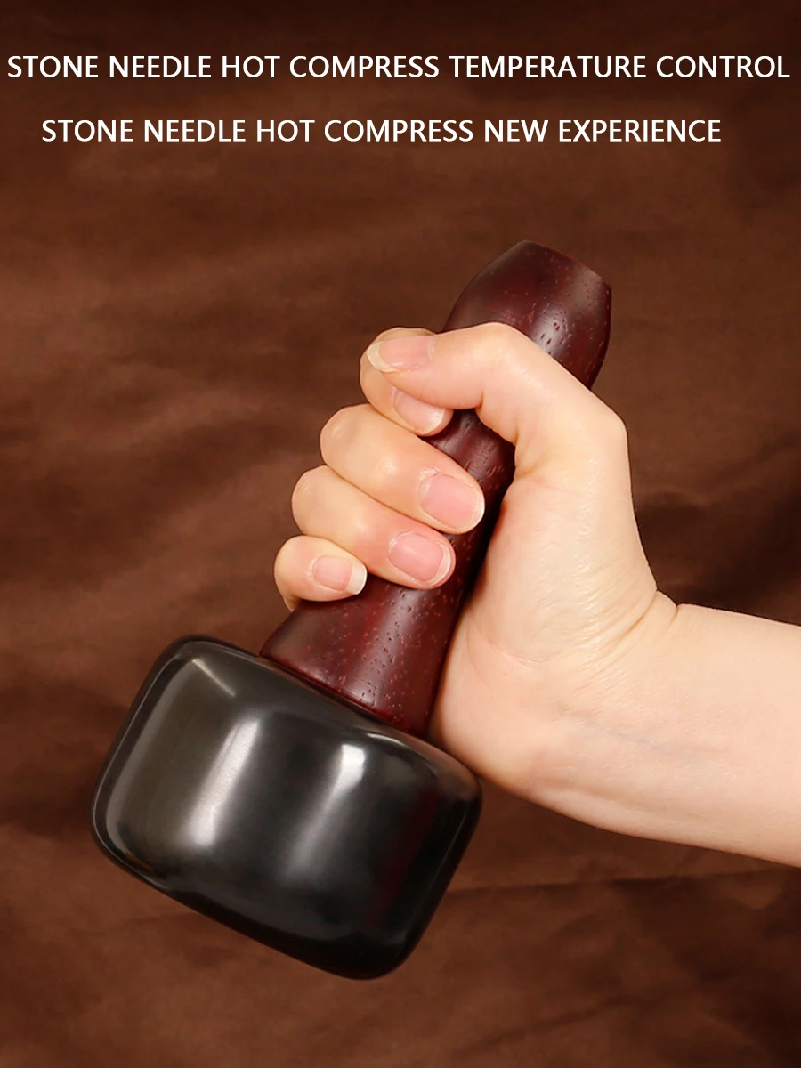 HANRIVER Stone needle energy stones massager scrapping heating temperature moxibustion magnets infrared massage device