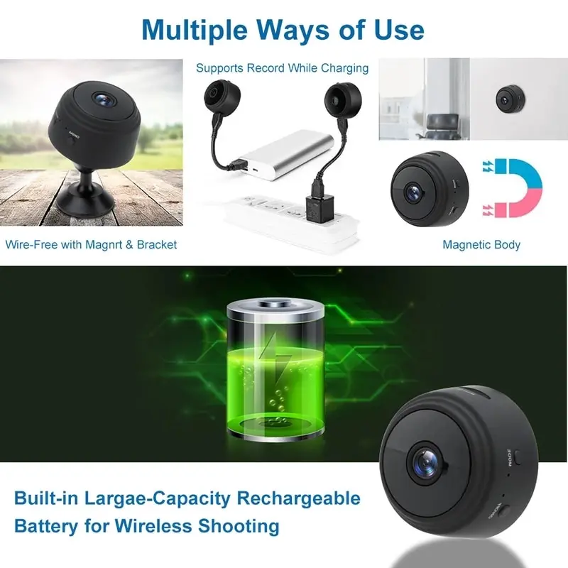 A9 Mini Surveillance Cameras With Wifi Hd Mini Camera Sensor Night Vision Camcorder Web Video Surveillance Smart Life Home 5