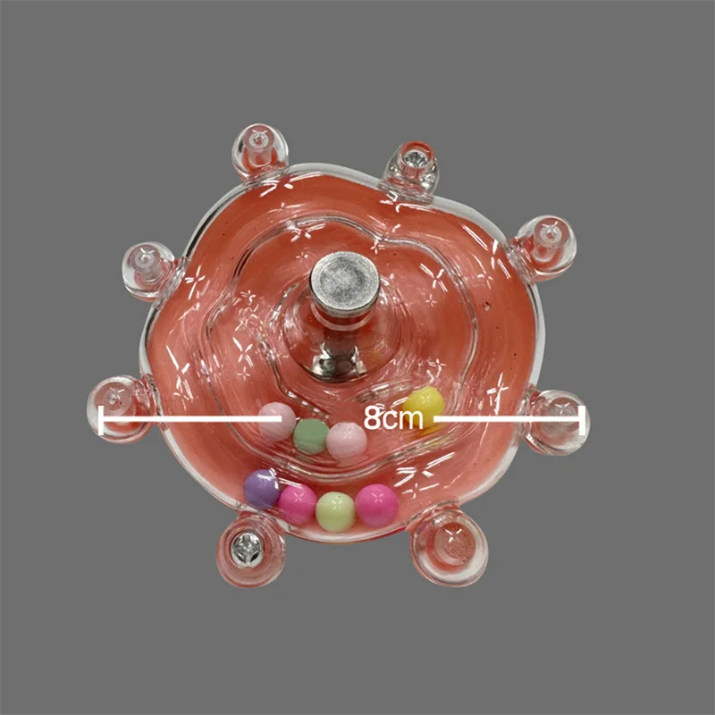 Parrot Toys UFO Spinning Colorful Wheel Relaxation Bite Stainless Steel for Little Birds