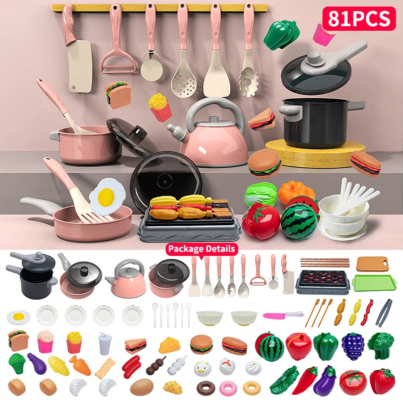 Kids Pretend Play Kitchen Set 4
