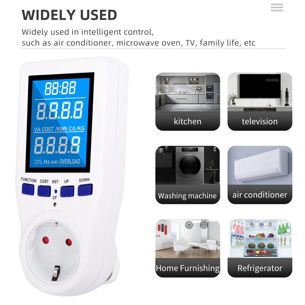 ElectroHaus Power Meter Electricity Consumption 110-230V