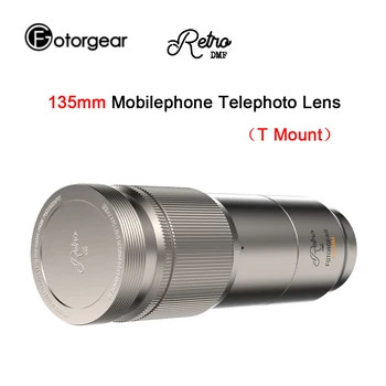 Fotorgear 135mm Teleobiettivo per cellulare Obiettivo per ritratto Macro esterno con attacco a T
