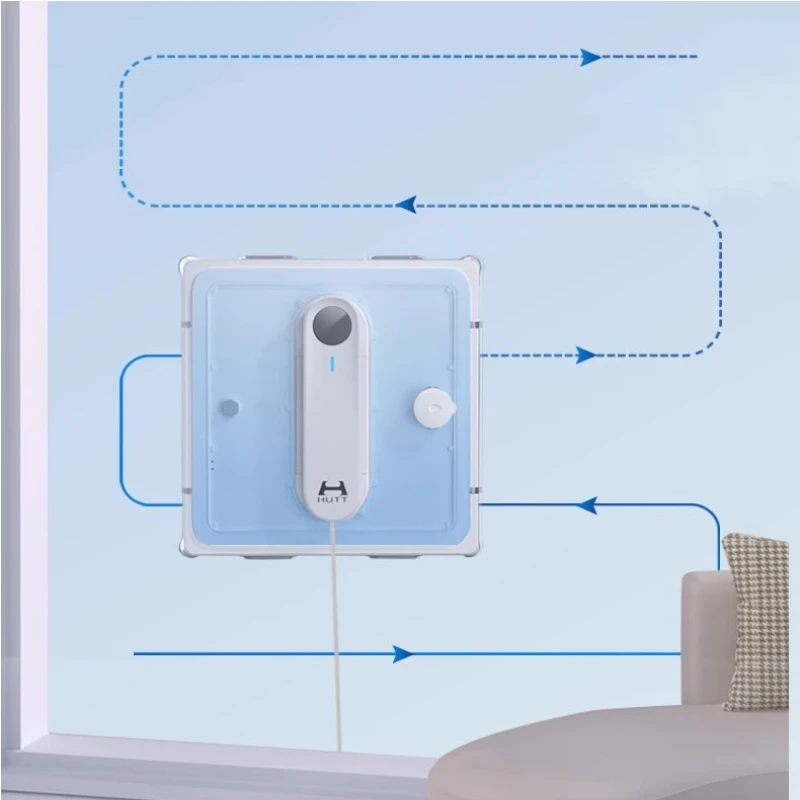 Hutt W9 Window Cleaning Robot Intelligent Fully Automatic High Rise Exterior Window Efficient Glass Cleaning 3800Pa High Suction 3