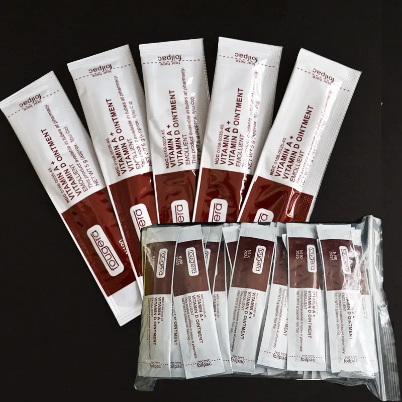 100pcs Tattoo Aftercare Cream Fougera Vitamin Ointment Tattoo Care Supplies Recovery Cream Vitamin A&D Tattoo RepairingCream