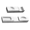 Chopstick Rest Groove Mirror Polished Fork Holder Cutlery Rest Stainless Steel Chinese Style Dinner Spoon Stand 5