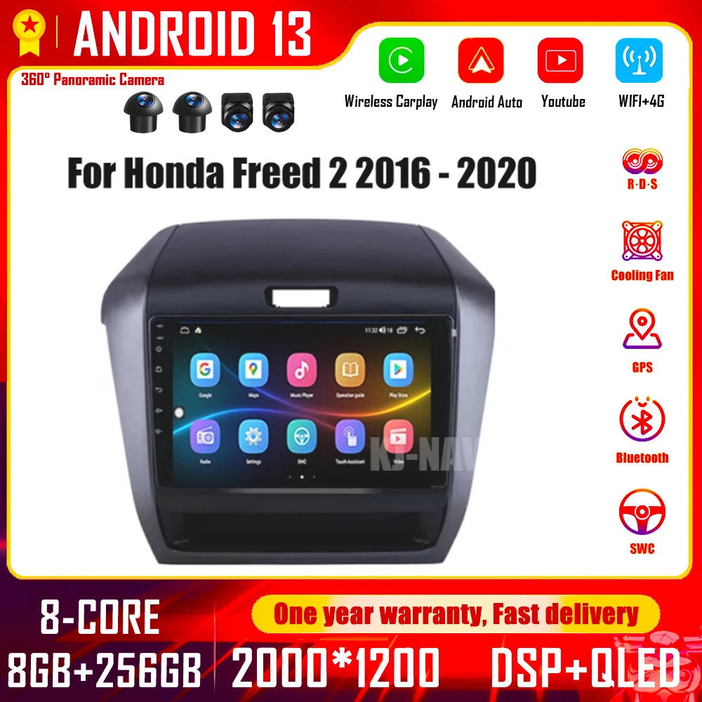

Android 13 Car Radio for Honda Freed 2 2016 - 2020 Car Radio Multimedia Video Player Carplay GPS Navigation Stereo BT DSP