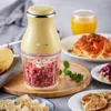 600ml Multifunctional Food Processor Electric Meat Grinder Portable Blender Cup Mixer Baby Food Supplement Mincing Machine 220V 2