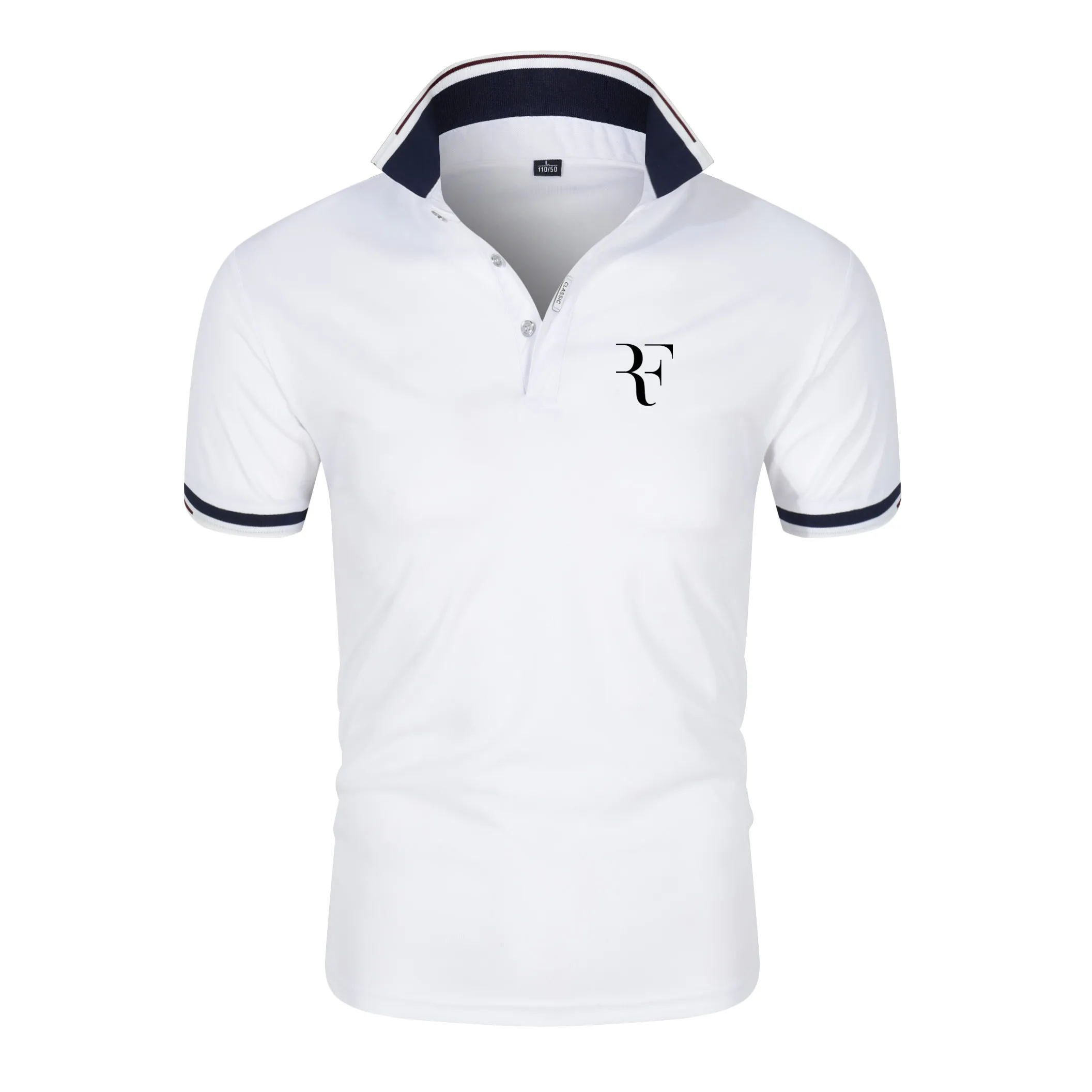 Polo informal para hombre y mujer, camisas de algodón con de RF, ropa Polo manga corta de alta calidad, novedad de 2021| | -