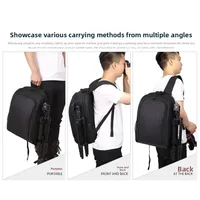 Shoulder camera bag backpack suitable for Canon, Nikon, Sony digital mirrorless camera bag, lightweight, professional, large cap 4