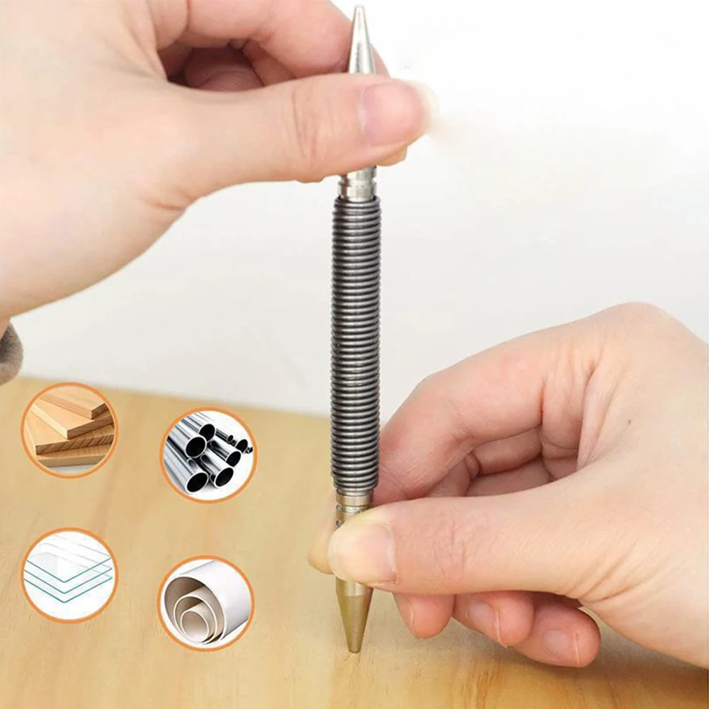 2PCS Doppel-kopf Frühling Nagel Hammerless Set Punch Werkzeug 3500 PSI Scharnier Pin Nagel Entferner 1/16 & 1/32 zoll Hand Werkzeuge – Detail 4