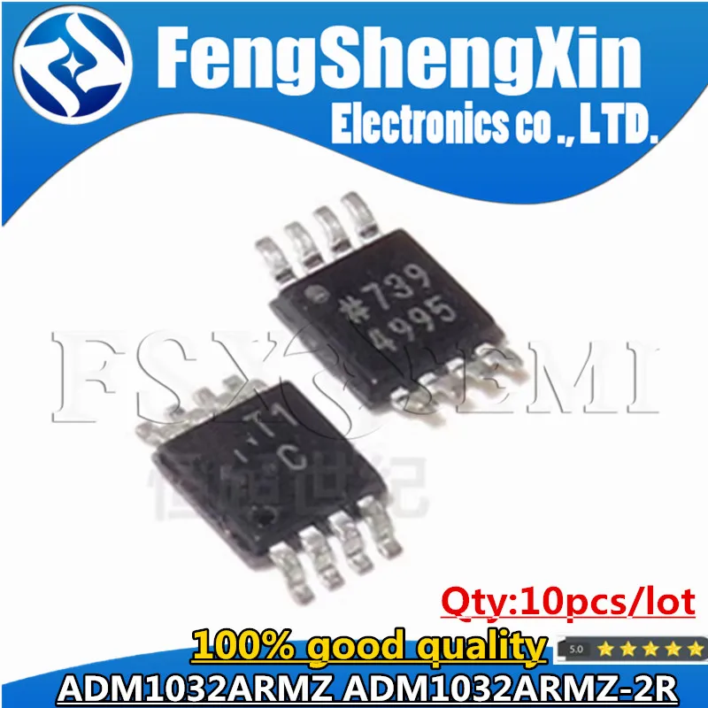 

10pcs/lot NEW ADM1032ARMZ ADM1032ARM T2A ADM1032ARMZ-2R T1C MSOP-8 temperature sensor IC