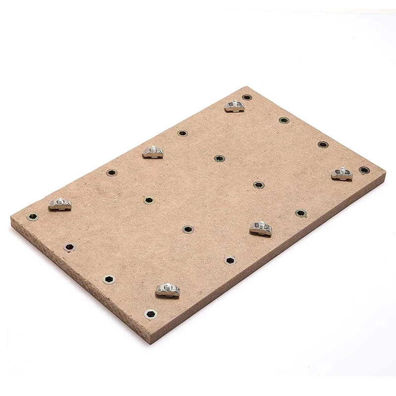 CNC 3018 MAX /3018 Pro/3020 Plus 조각 기계 용 M6 구멍 액세서리가있는 작업대 보호 보드 MDF Spoilboard
